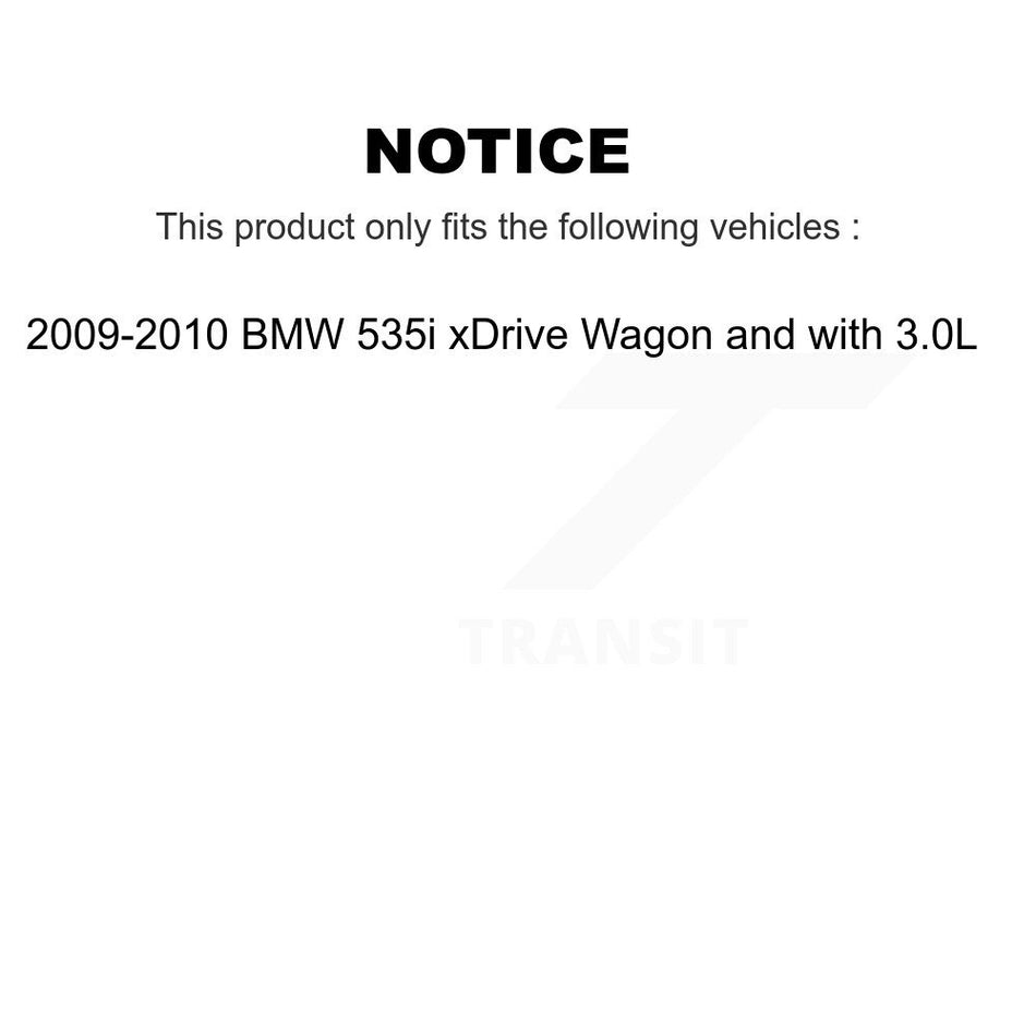 Front Rear Semi-Metallic Brake Pads & Wear Sensor Kit For BMW 535i xDrive Wagon with 3.0L KSW-100193