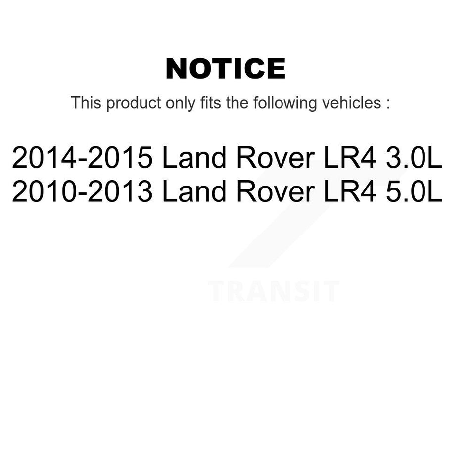 Front Rear Semi-Metallic Disc Brake Pads And Wear Sensors Kit For Land Rover LR4 KSW-100201