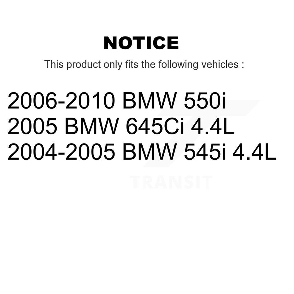 Front Rear Semi-Metallic Disc Brake Pads And Wear Sensors Kit For BMW 550i 545i 645Ci KSW-100203