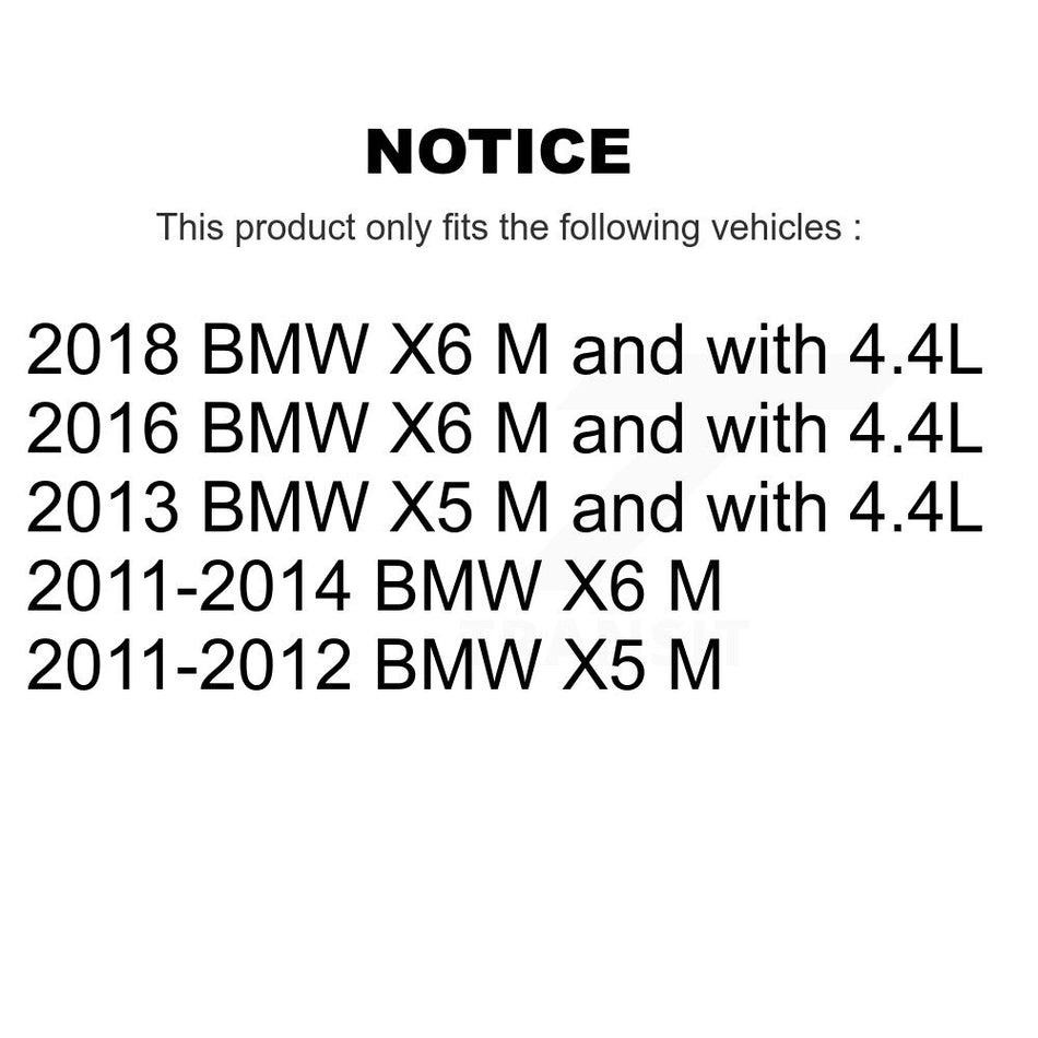 Rear Semi-Metallic Disc Brake Pads And Wear Sensors Kit For BMW X5 X6 KSW-100512