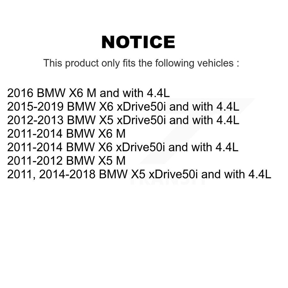 Rear Semi-Metallic Disc Brake Pads And Wear Sensors Kit For BMW X5 X6 KSW-100513