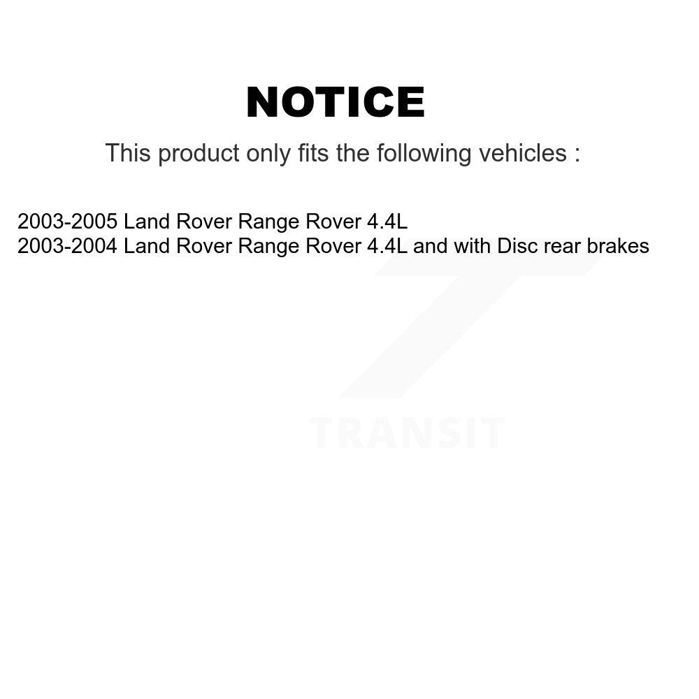 Rear Semi-Metallic Disc Brake Pads And Wear Sensors Kit For Land Rover Range KSW-100531