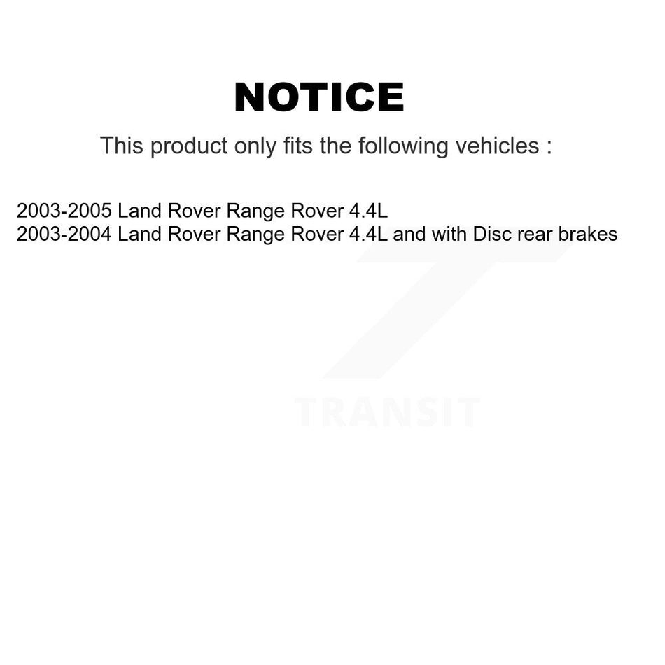 Rear Semi-Metallic Disc Brake Pads And Wear Sensors Kit For Land Rover Range KSW-100531