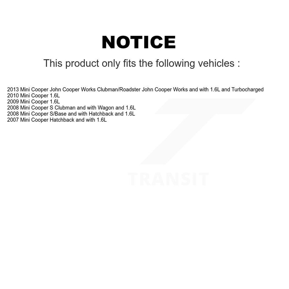 Rear Semi-Metallic Disc Brake Pads And Wear Sensors Kit For Mini Cooper KSW-100551