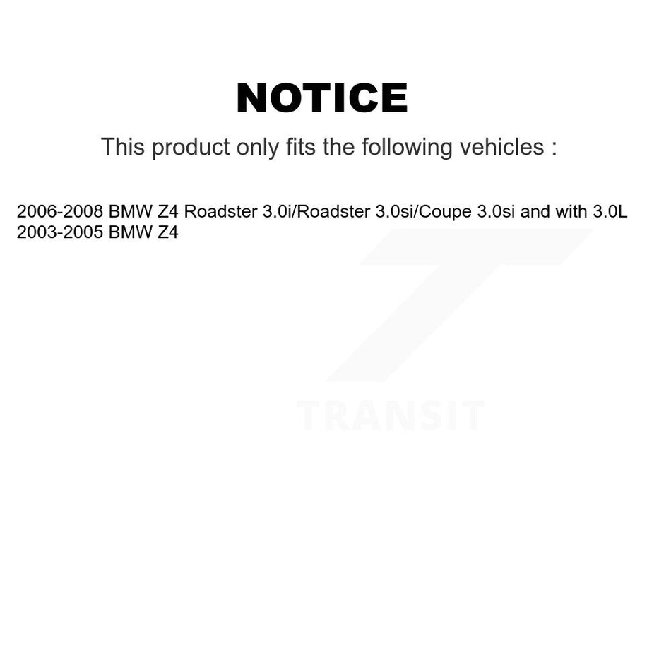 Rear Semi-Metallic Disc Brake Pads And Wear Sensors Kit For BMW Z4 KSW-100588