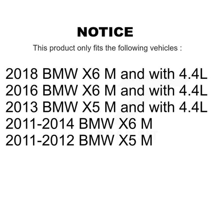 Rear Semi-Metallic Disc Brake Pads And Wear Sensors Kit For BMW X5 X6 KSW-100629