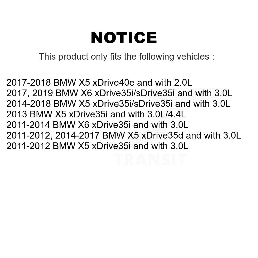 Rear Semi-Metallic Disc Brake Pads And Wear Sensors Kit For BMW X5 X6 KSW-100631