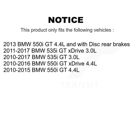 Rear Semi-Metallic Disc Brake Pads And Wear Sensors Kit For BMW 535i GT xDrive 550i KSW-100634