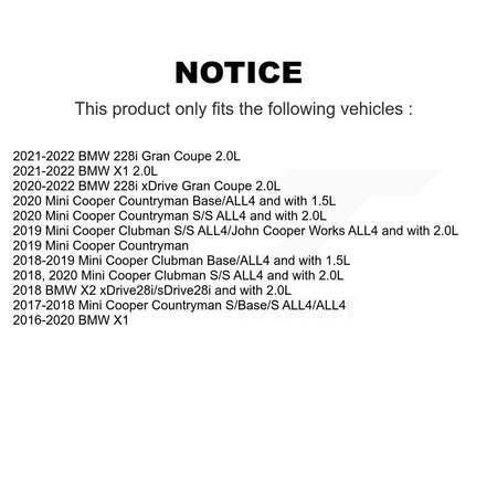 Rear Semi-Metallic Brake Pad Wear Sensor Kit For BMW X1 Mini Cooper Countryman X2 Clubman KSW-100805