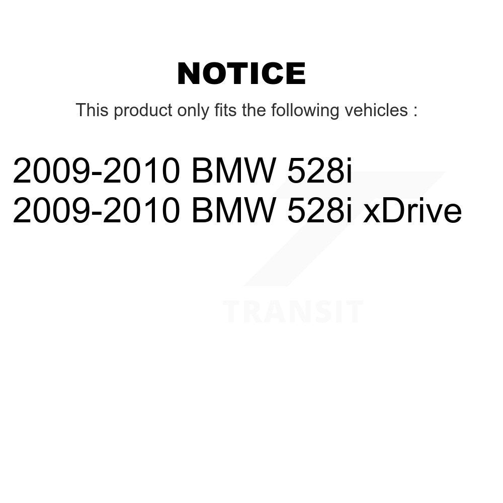 Rear Semi-Metallic Disc Brake Pads And Wear Sensors Kit For 2009-2010 BMW 528i xDrive KSW-100928