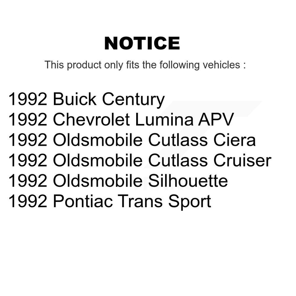Front Tie Rod End & Boot Kit For Oldsmobile Cutlass Ciera Buick Century Chevrolet Lumina KTB-100012