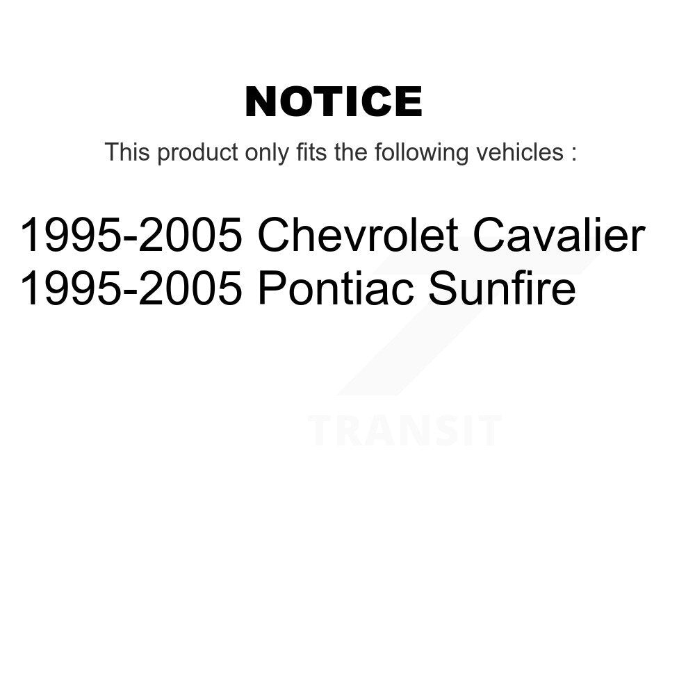 Front Steering Tie Rod End & Boot Kit For 1995-2005 Chevrolet Cavalier Pontiac Sunfire KTB-100013