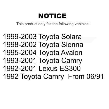 Front Steering Tie Rod End & Boot Kit For Toyota Camry Sienna Solara Avalon Lexus ES300 KTB-100024