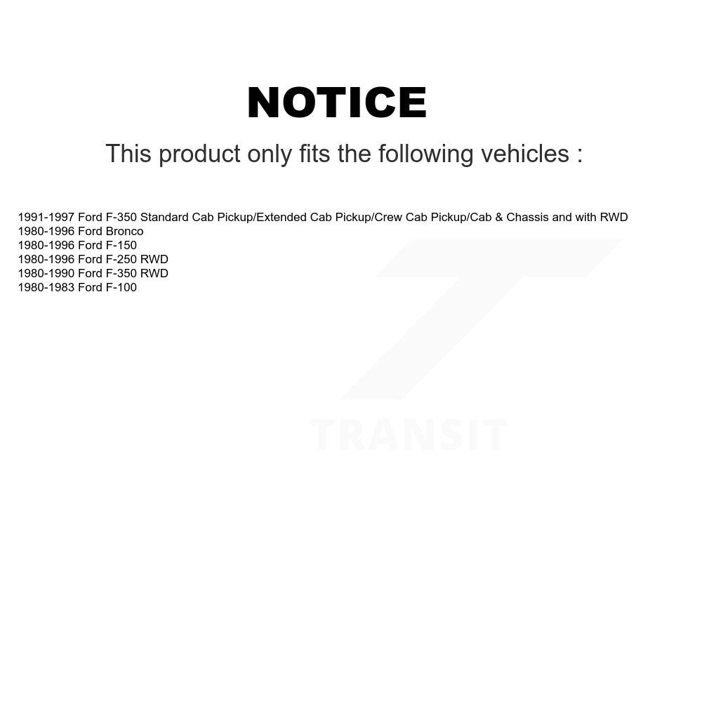 Front Left Steering Tie Rod End & Boot Kit For Ford F-150 F-250 F-350 Bronco F-100 KTB-100290