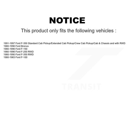 Front Left Steering Tie Rod End & Boot Kit For Ford F-150 F-250 F-350 Bronco F-100 KTB-100290