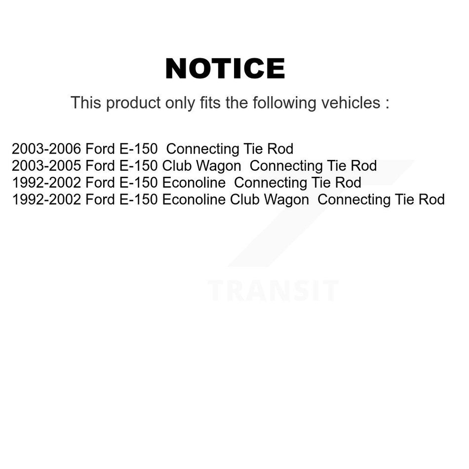 Front Right Tie Rod End & Boot Kit For Ford E-150 Econoline Club Wagon Connecting KTB-100302