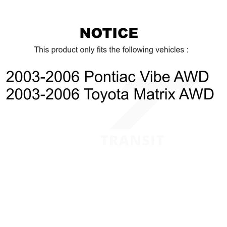 Front Left or Right Tie Rod End & Boot Kit For 2003-2006 Toyota Matrix Pontiac Vibe AWD KTB-100406