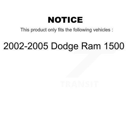 Front Left or Right Steering Tie Rod End & Boot Kit For 2002-2005 Dodge Ram 1500 KTB-100418