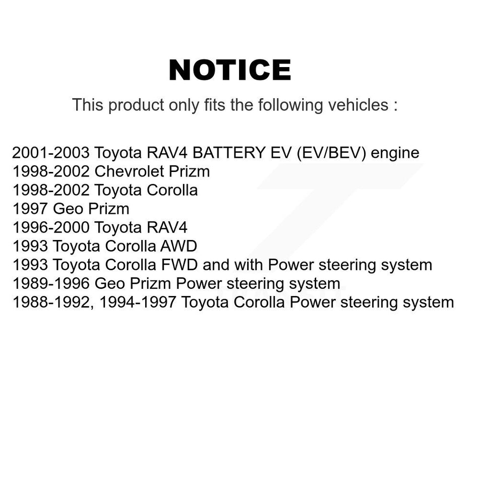 Front Left or Right Tie Rod End & Boot Kit For Toyota Corolla RAV4 Prizm Geo Chevrolet KTB-100424