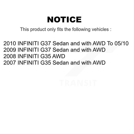 Front Left Steering Tie Rod End & Boot Kit For INFINITI G37 G35 KTB-100446