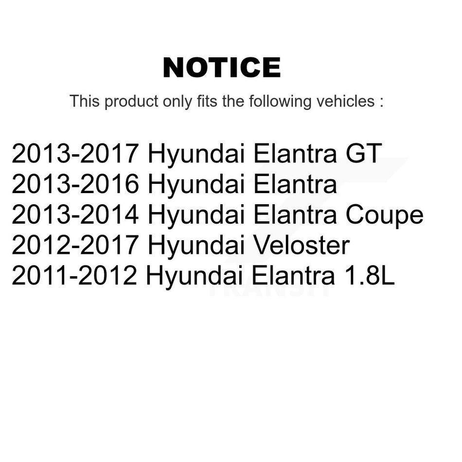 Front Steering Tie Rod End & Boot Kit For Hyundai Elantra GT Veloster Coupe KTB-100771