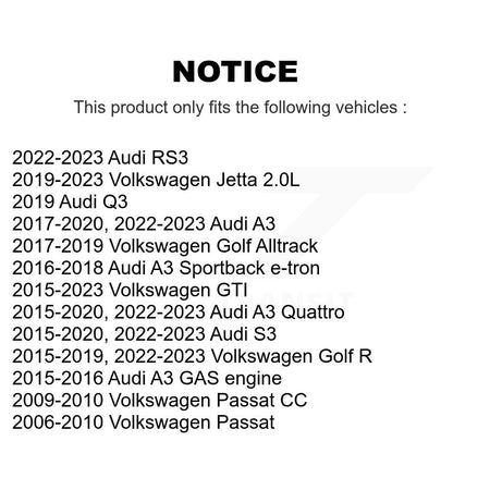 Front Tie Rod End & Boot Kit For Volkswagen Jetta Audi GTI A3 Quattro Golf R Alltrack S3 KTB-100784