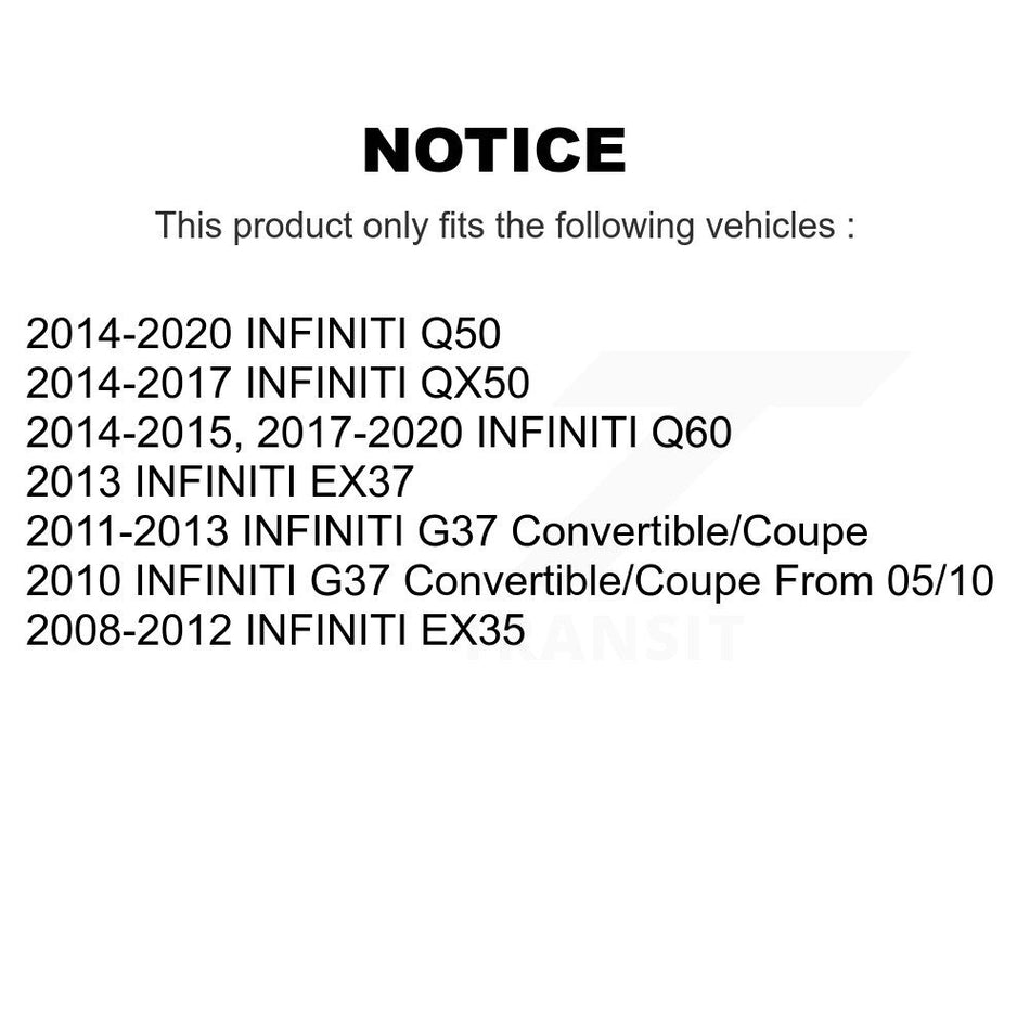 Front Steering Tie Rod End & Boot Kit For INFINITI Q50 G37 QX50 EX35 Q60 EX37 KTB-100788