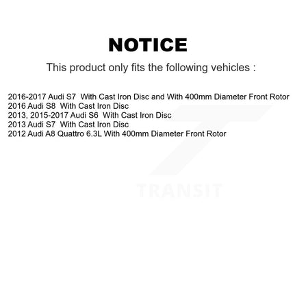 Front Rear Ceramic Brake Pads Kit For Audi S6 S7 S8 A8 Quattro KTC-100780