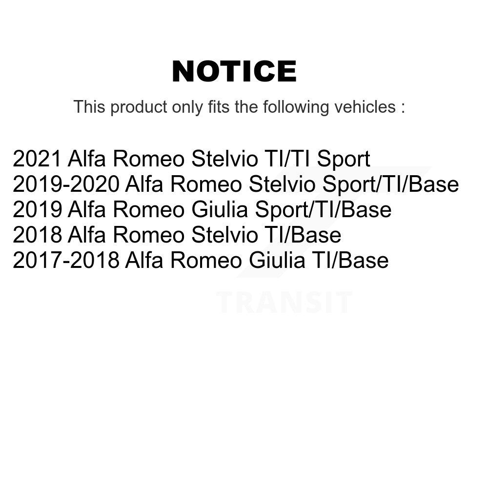 Front Rear Ceramic Brake Pads Kit For Alfa Romeo Stelvio Giulia KTC-100814