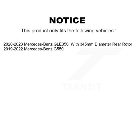 Front Rear Ceramic Brake Pads Kit For Mercedes-Benz GLE350 G550 KTC-100862