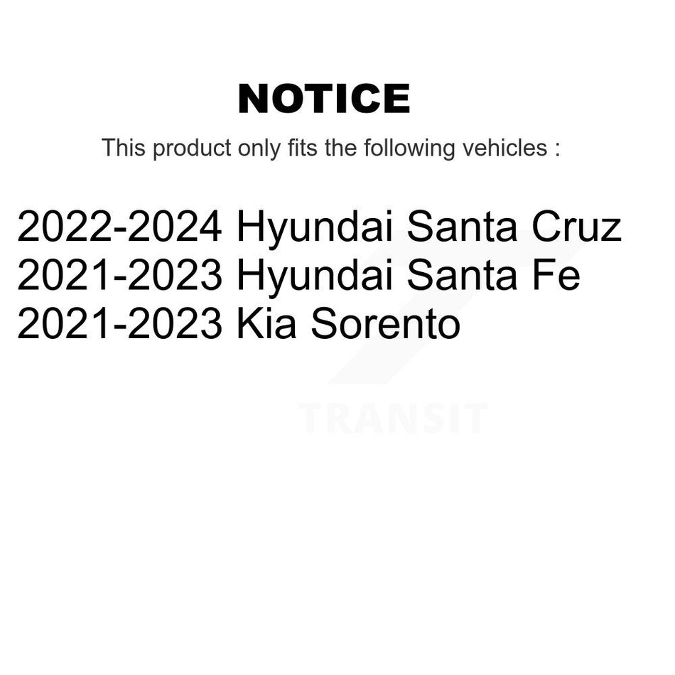 Front Rear Ceramic Brake Pads Kit For Hyundai Santa Fe Kia Sorento Cruz KTC-100874