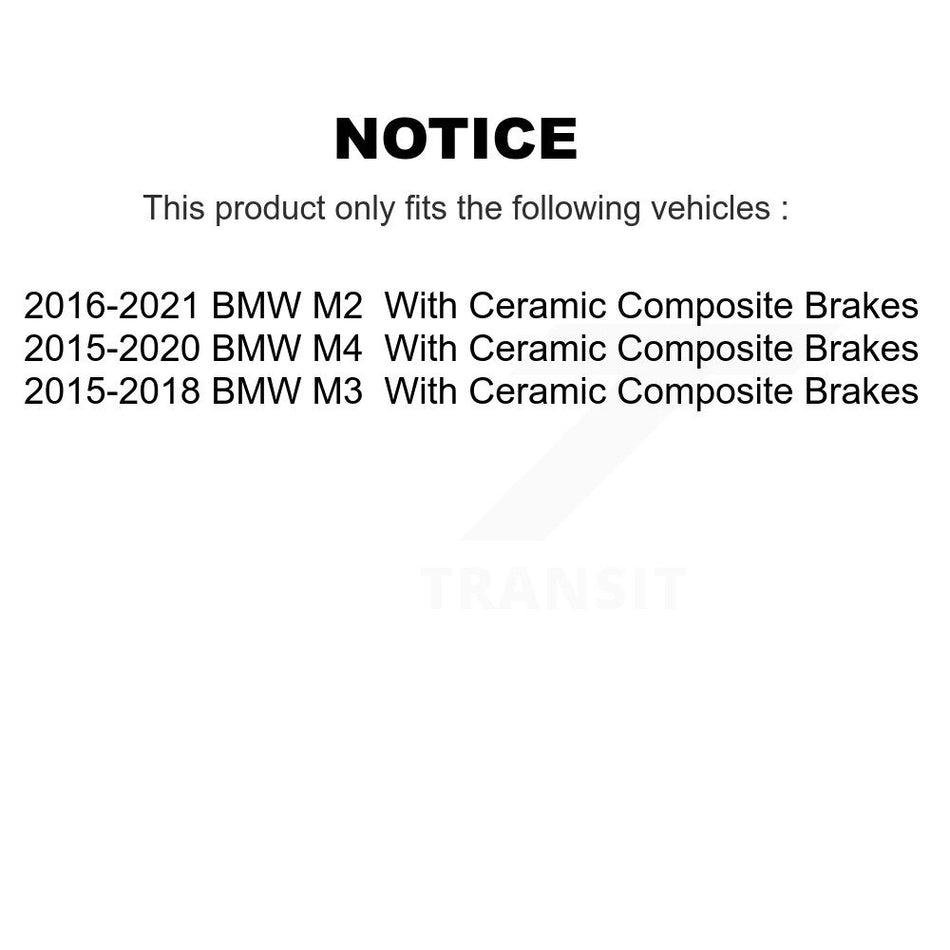 Front Rear Ceramic Brake Pads And Parking Shoes Kit For BMW M4 M2 M3 KTN-100888