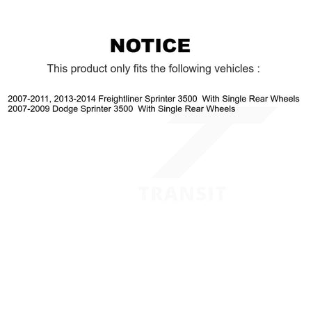Front Rear Ceramic Brake Pads And Parking Shoes Kit For Sprinter 3500 Dodge Freightliner KTN-100914