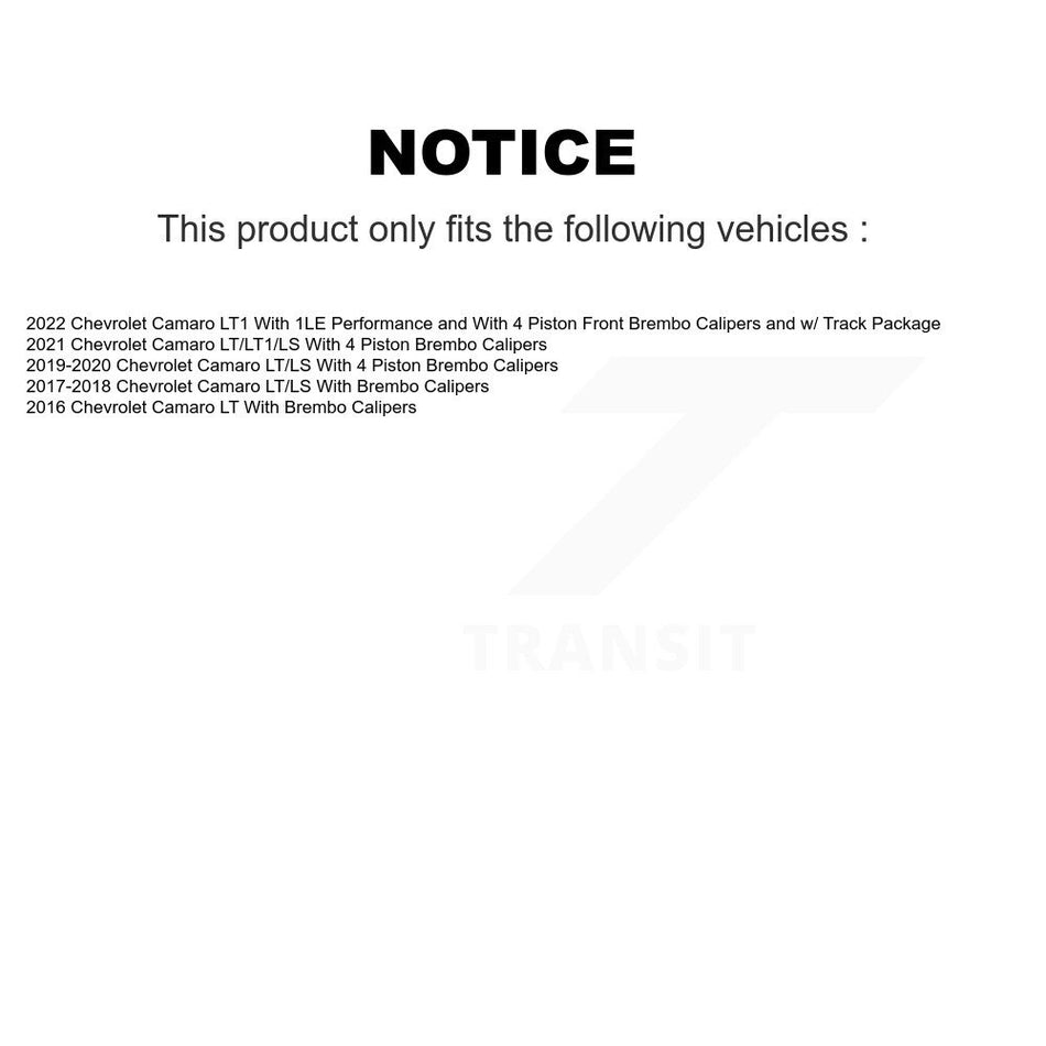 Front Rear Ceramic Brake Pads And Parking Shoes Kit For Chevrolet Camaro KTN-100941