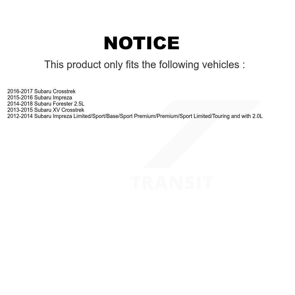 Front Rear Ceramic Brake Pads & Parking Shoe Kit For Subaru Forester Impreza XV Crosstrek KTN-100998