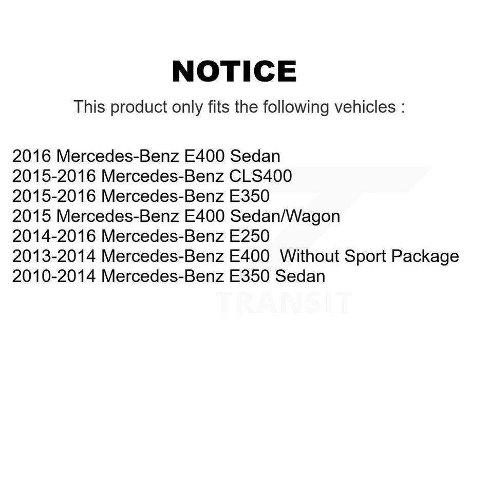 Front Rear Ceramic Brake Pads & Parking Shoes Kit For Mercedes-Benz E350 E400 E250 CLS400 KTN-101010