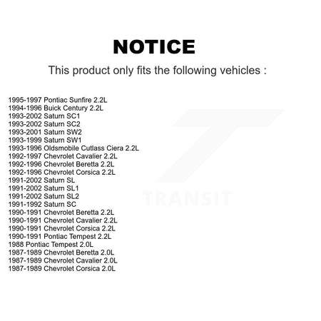 Accessory Drive Belt Pulley KTP-89026 For Saturn Chevrolet Cavalier SL1 SC1 SL2 Pontiac Sunfire SC2