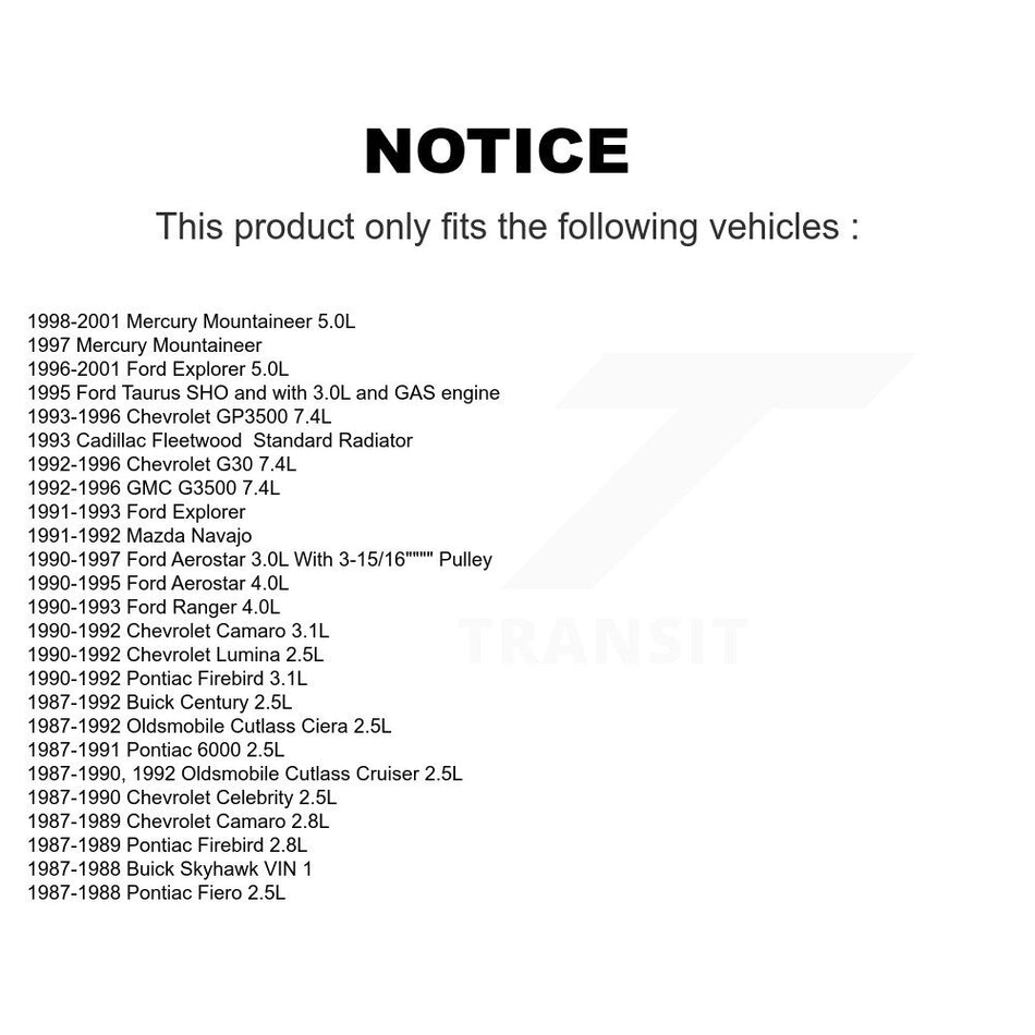 Accessory Drive Belt Pulley KTP-89055 For Ford Chevrolet Explorer Camaro Pontiac Ranger Firebird G30