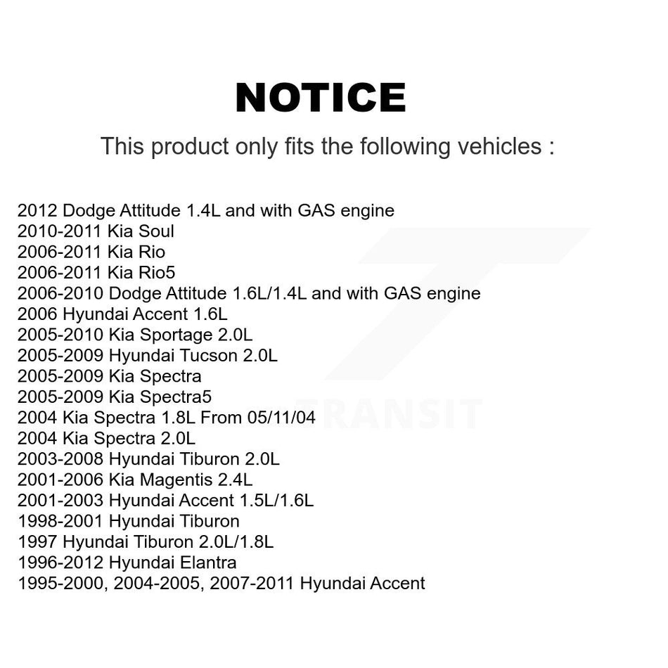 Air Conditioning Accessory Drive Belt Tensioner Pulley KTP-89141 For Hyundai Elantra Accent Kia Soul