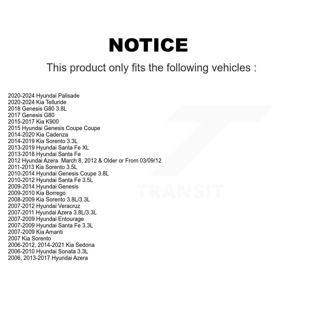 Accessory Drive Belt Idler Pulley KTP-89164 For Hyundai Kia Sorento Santa Fe Palisade Sedona Sonata