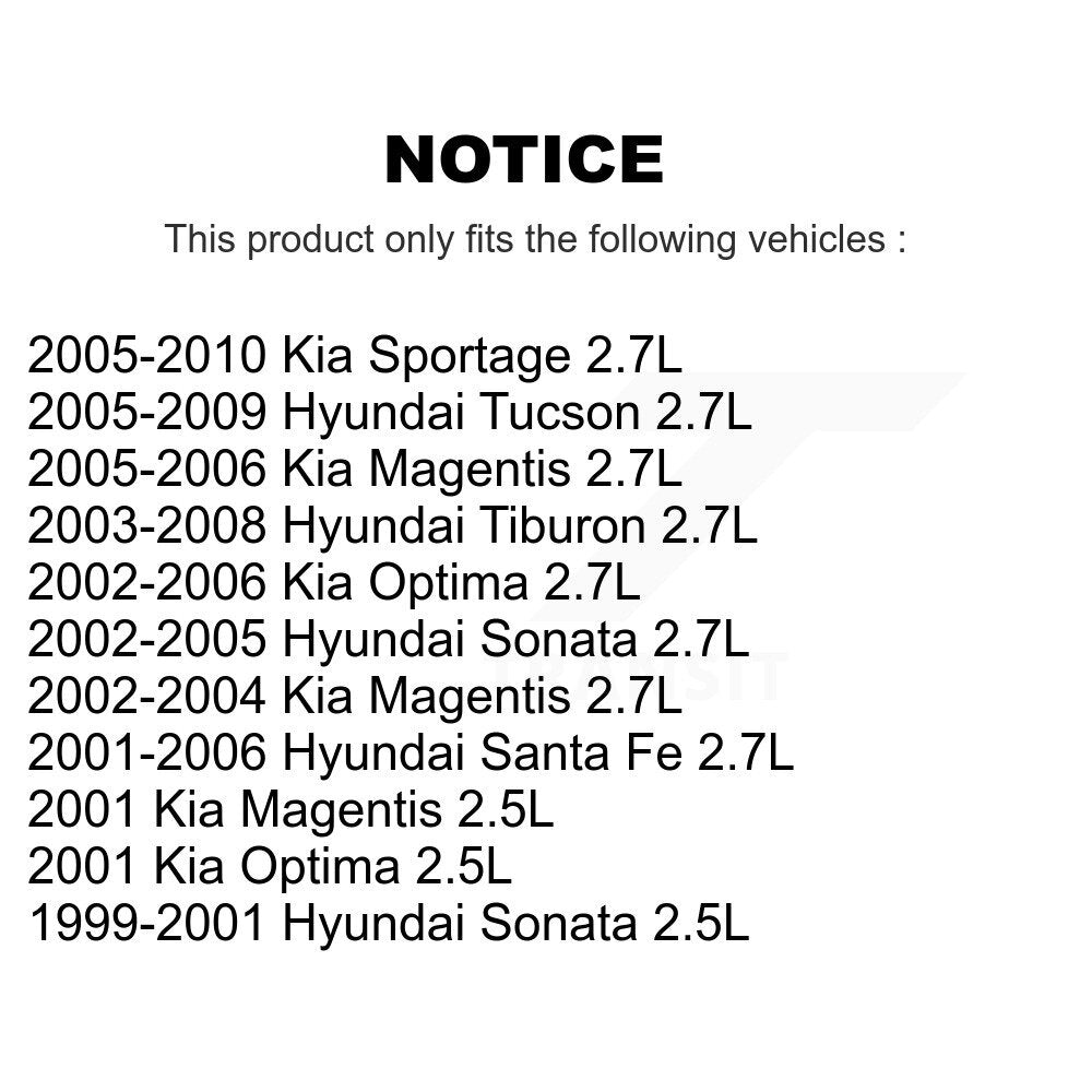 Accessory Drive Belt Tensioner Assembly KTP-89304 For Hyundai Tucson Kia Sportage Santa Fe Tiburon