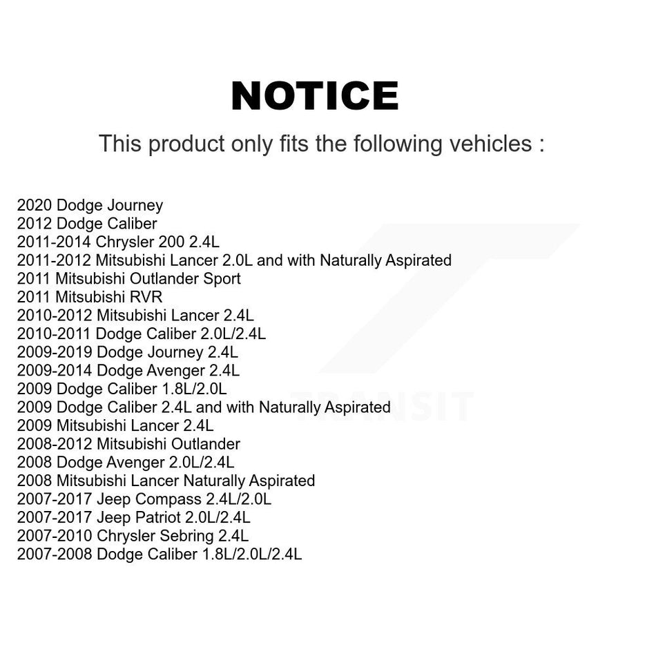 Accessory Drive Belt Tensioner Assembly KTP-89392 For Dodge Journey Jeep Mitsubishi Patriot Chrysler