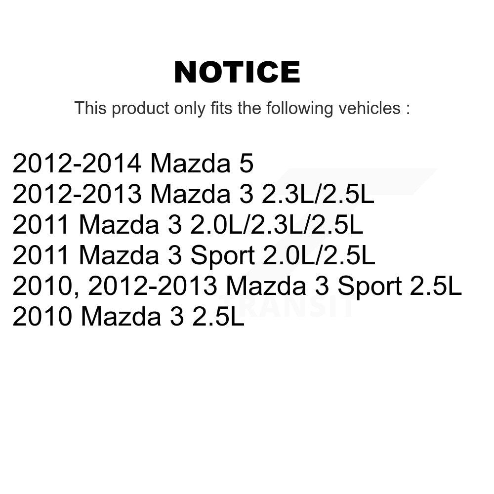 Accessory Drive Belt Idler Pulley KTP-89564 For Mazda 3 5 Sport