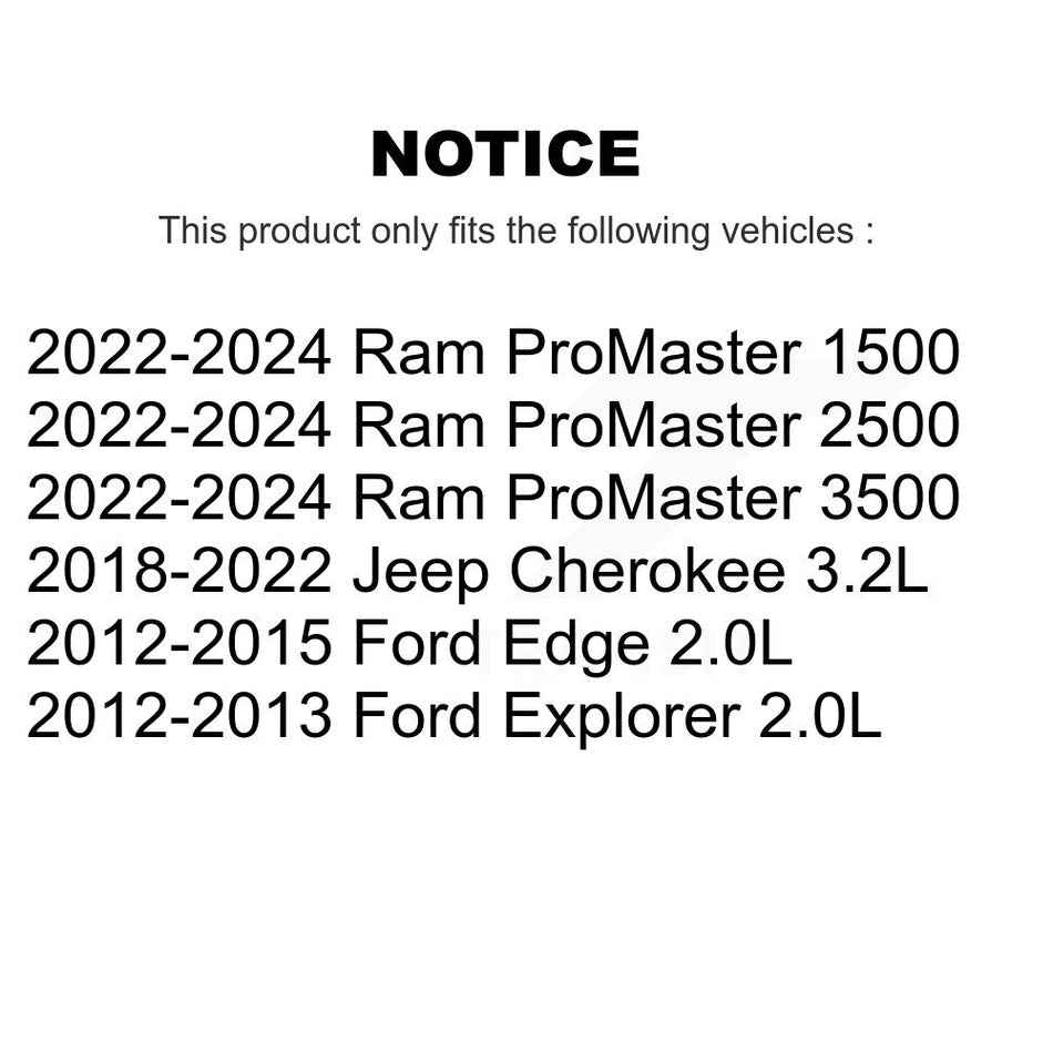 Accessory Drive Belt Idler Pulley KTP-89582 For Jeep Cherokee Ford Edge Explorer Ram ProMaster 3500