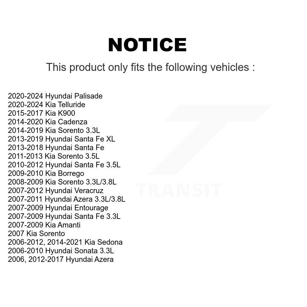 Accessory Drive Belt Tensioner Assembly KTP-89654 For Kia Hyundai Sorento Santa Fe Palisade Sedona