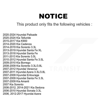 Accessory Drive Belt Tensioner Assembly KTP-89654 For Kia Hyundai Sorento Santa Fe Palisade Sedona