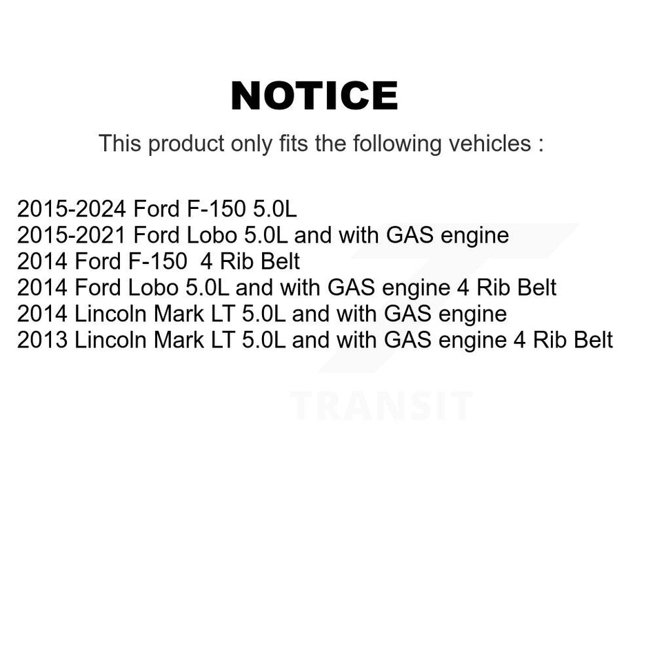 Air Conditioning Accessory Drive Belt Tensioner Assembly KTP-89666 For Ford F-150 Lincoln Lobo Mark