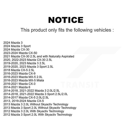 Accessory Drive Belt Tensioner Assembly KTP-89710 For Mazda CX-5 3 CX-3 CX-30 CX-9 Sport 6 CX-50