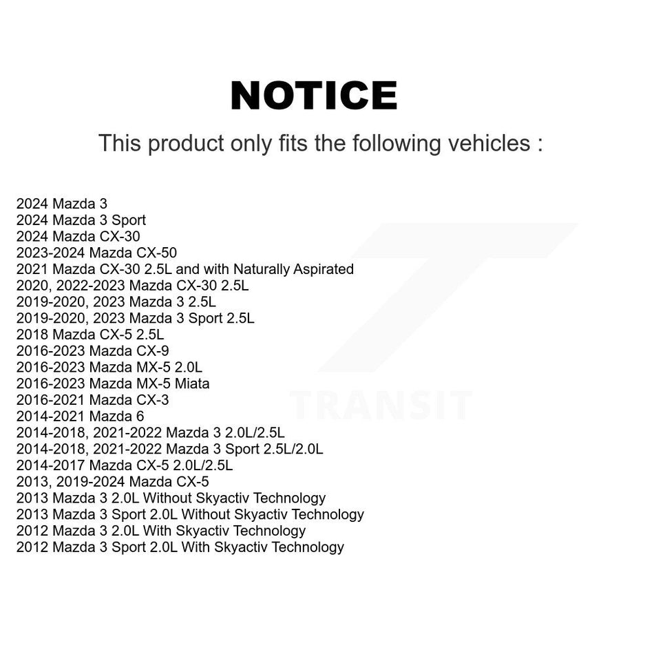 Accessory Drive Belt Tensioner Assembly KTP-89710 For Mazda CX-5 3 CX-3 CX-30 CX-9 Sport 6 CX-50