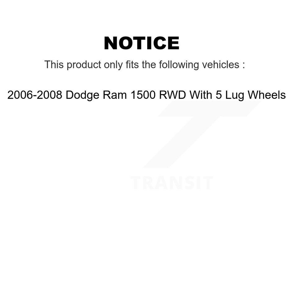 Front Suspension Control Arm Ball Joint Link Kit For Dodge Ram 1500 RWD With 5 Lug Wheels KTR-100012
